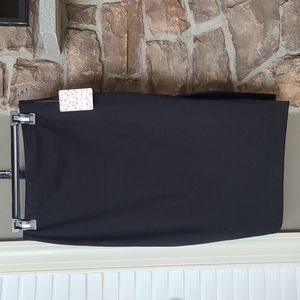 Free People Midi Stretchy Skirt with High Slit